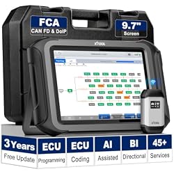 XTOOL D9S PRO ECU Programming/Coding Scan Tool, Bidirectional, Topology Map | AI-Assisted Wireless Automotive Diagnostic Scanner, 45+ Services, High Speed Scan, FCA/DoIP/CAN FD, Full System, 3-Yr Update