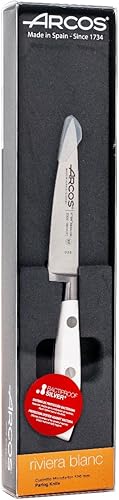 Miniatura 4 de ARCOS Cuchillo de pelar de acero inoxidable de 4 pulgadas. Cuchillo de cocina para pelar frutas y verduras. Mango ergonómico de polioximetileno y