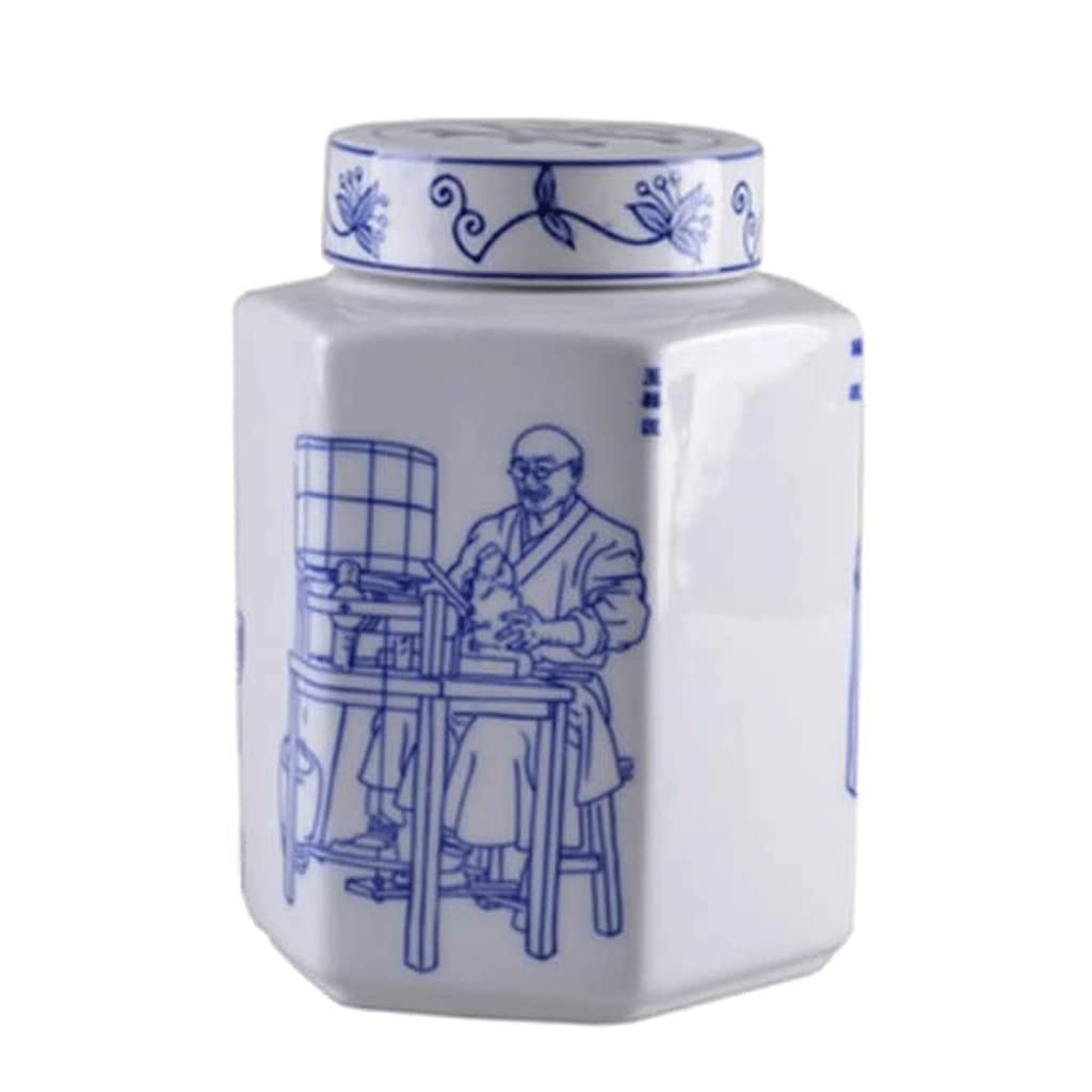 Contenitore per Alimenti da Cucina con Coperchio Contenitore per Alimenti in Ceramica per caffè Zucchero Barattolo di stoccaggio sigillato Creativo