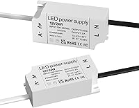 Vista 1 de Lustaled Fuente de alimentación LED de 24 W, 12 V, IP67 resistente al agua, controlador LED de 12 voltios, 110 V CA a 12 V CC, convertidor