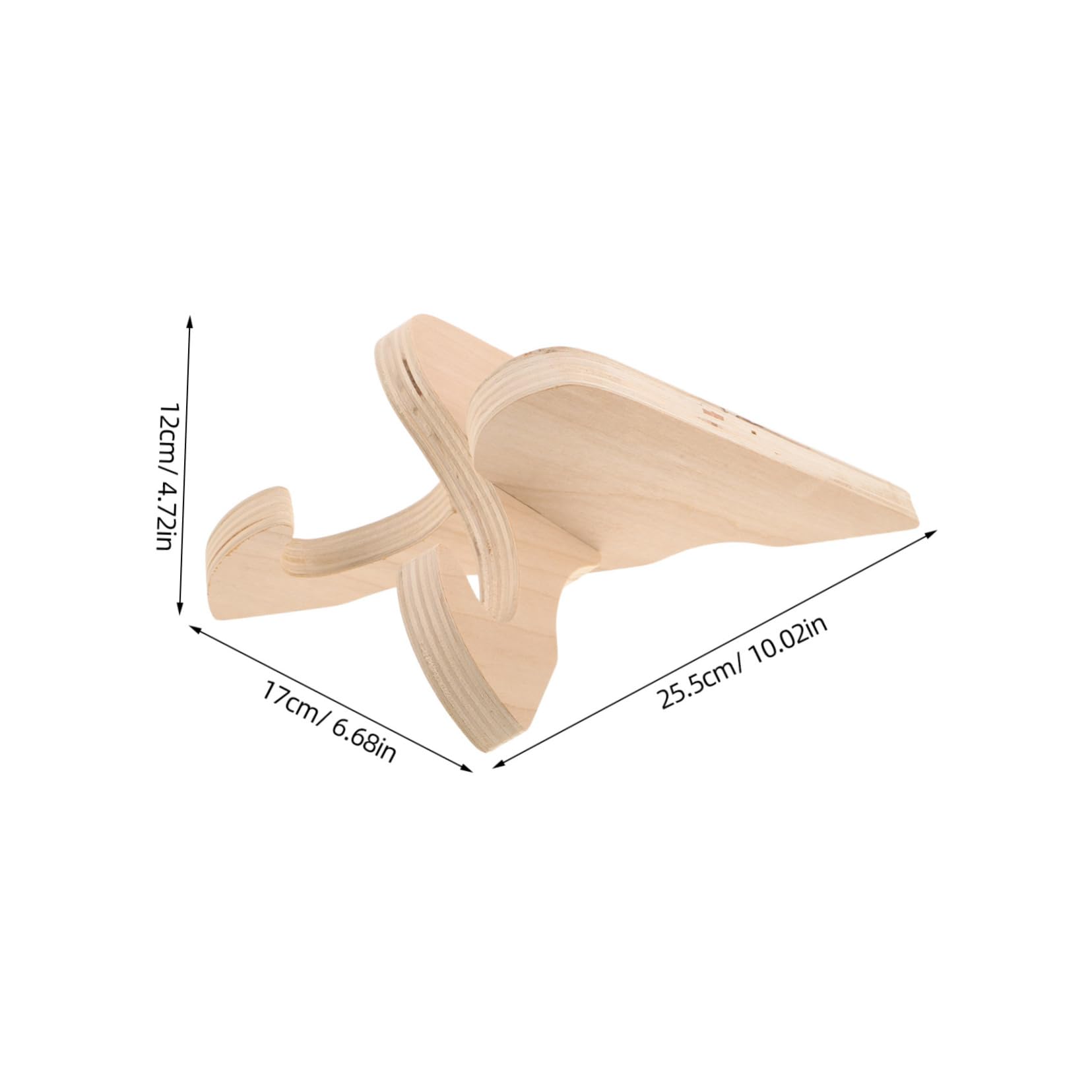 Yardwe Skateboard Rack Floor Stand Solid Wood Snowboard Display Organizer for Home Shop Garage Durable Skateboard Storage Stand with Stable Base and Wide Compatibility