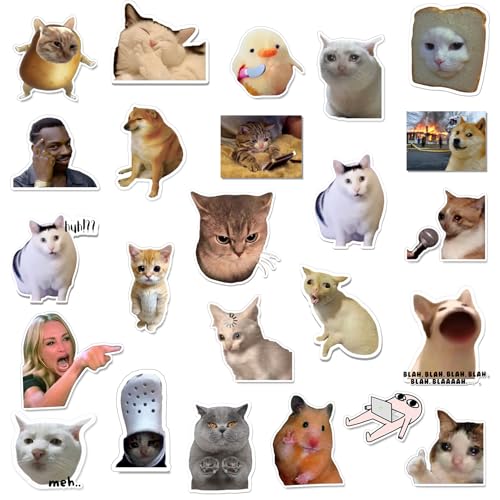 24 Imánes de Refrigerador Meme Estilo Divertido Animales