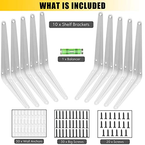 KOOLPUG Staffe per Mensole, Supporti per Mensole