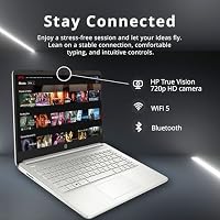 HP Stream 14" HD BrightView Laptop, Intel Celeron N4120, 16GB RAM, 416GB Storage (128GB eMMC + 288GB Docking Station Set), Intel UHD Graphics, 720p Camera, Wi-Fi, 1 Year Office 365, Win 11 S, Silver — image 5