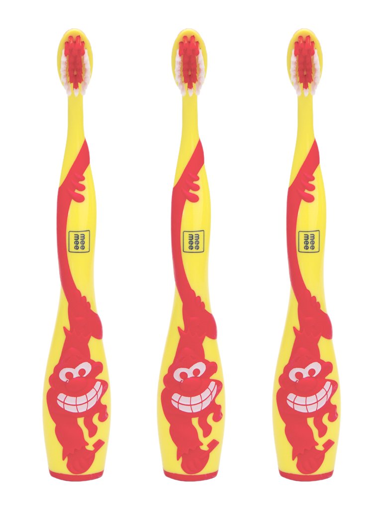 Mee Mee Soft Bristles Kids Toothbrush (Red/Yellow, Pack of 3) (B0755C454V) Amazon Price History, Amazon Price Tracker
