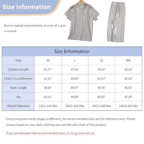 Image of Adaptive Post Surgery Pajama Set,Side Tear Away Patient Clothes for Men(Gray,L)