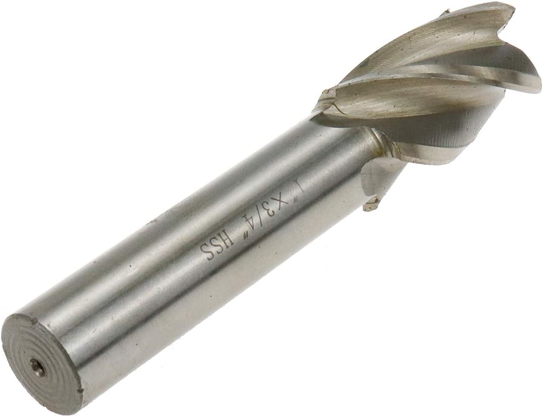 End Mill 1" Cutting Dia 3/4" Shank Dia Straight Shank 4 Flute End Mill Drill Bit