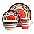 Gibson Home Casa Bella 16-Piece Hand Painted Dinnerware Set Multicolor