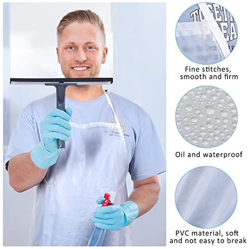 Jagely 12 Pieces Unisex 43 X 27 Inch Heavy Duty Pvc Waterproof Apron For Dog Grooming thumb #3