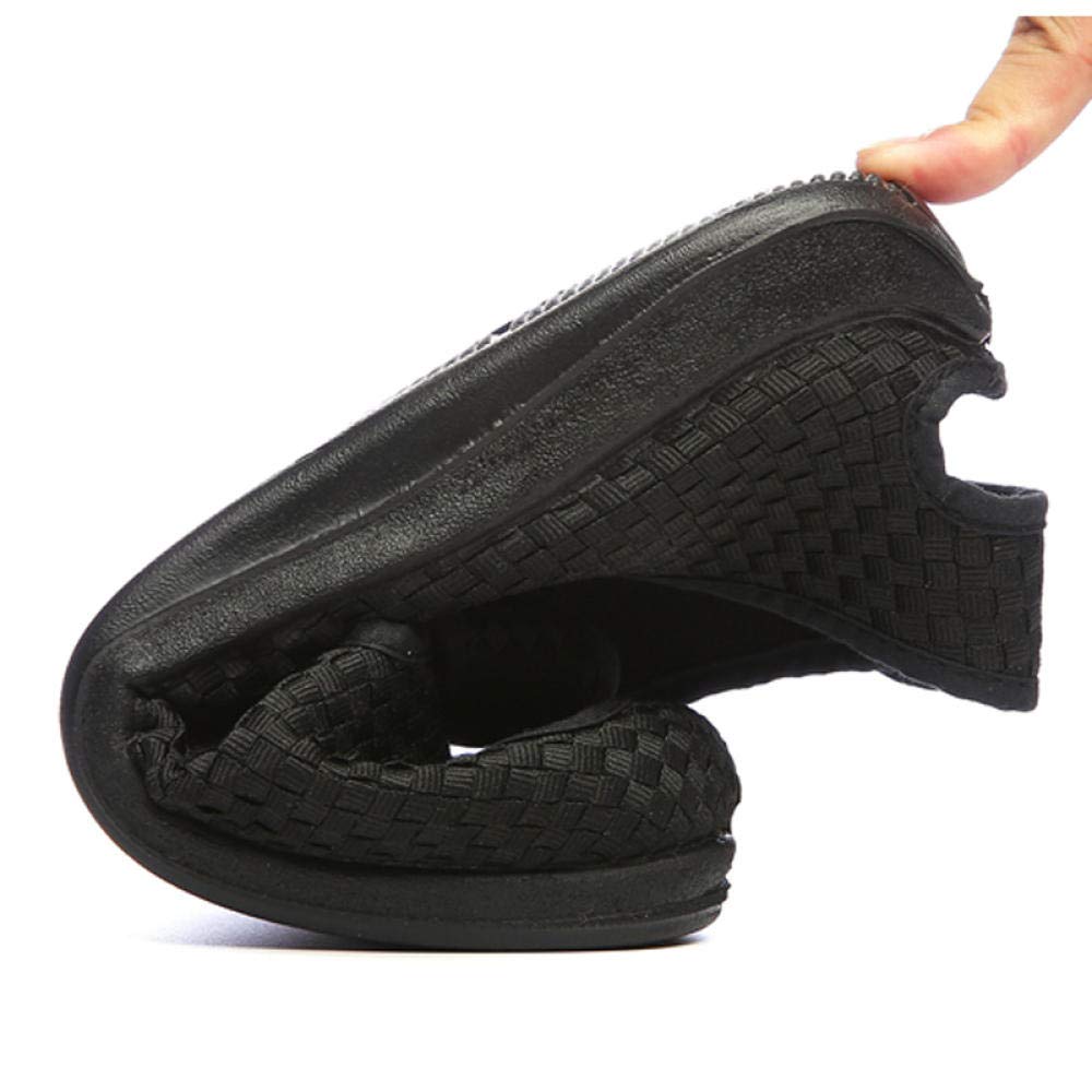 Scarpetta per Edema diabetico Larga,Sandali di eversione del Pollice gonfio del Piede, Scarpe Regolabili per anziani-41_ Blu Scuro,Pantofole diabetiche in Memory Foam