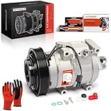 A-Premium Air Conditioner AC Compressor with Clutch Compatible with Acura MDX 2007-2013, ZDX 2010-2013 & Honda Odyssey 2008-2017, Pilot 2008-2015, Ridgeline 2009-2014