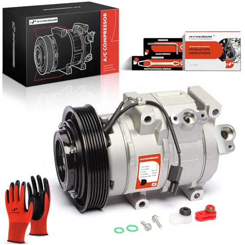A-Premium Air Conditioner AC Compressor with Clutch Compatible with Acura MDX 2007-2013 ZDX 2010-2013 & Honda Odyssey 2008-2017 Pilot 2008-2015 Ridgeline 2009-2014