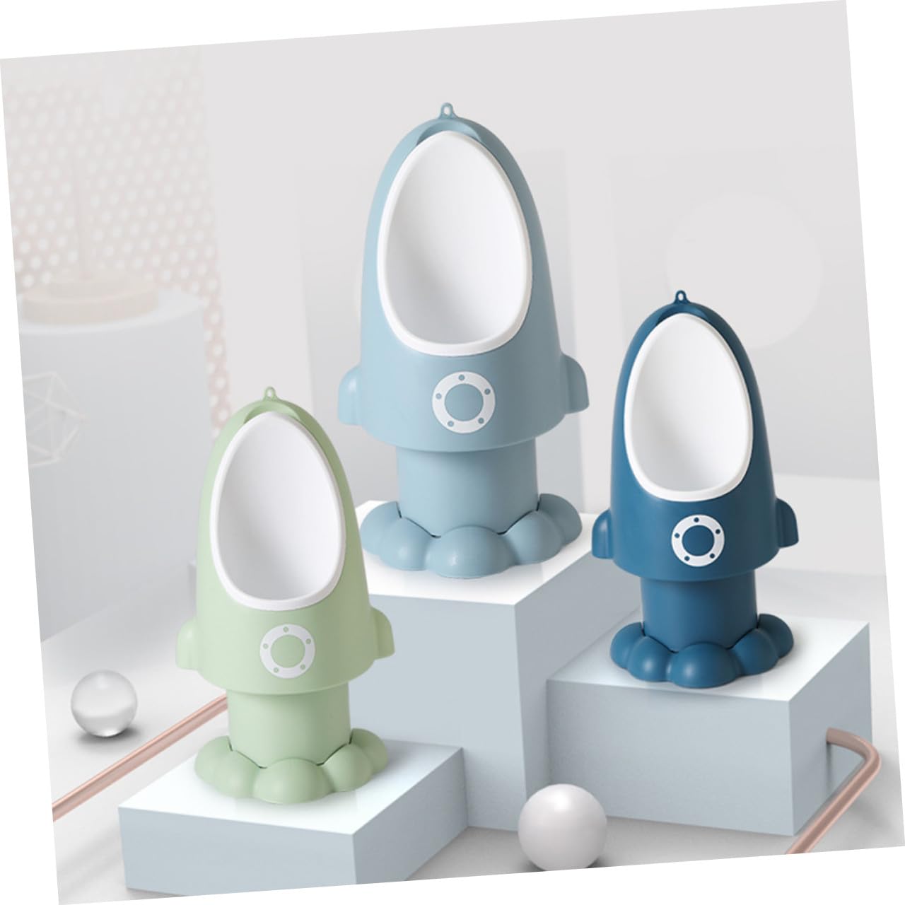 Verstellbares Jungen Urinal Töpfchen für Kleinkinder aus Pp | Cartoon Design, Leicht zu Reinigen, Einfache Montage, Fördert Selbstständiges Urinieren