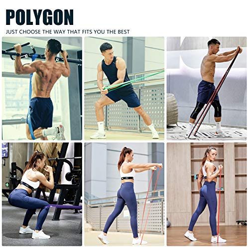 Polygon Pull Up Assist Resistance Exercise Bands, Heavy Duty Assistance Loop Mobility Band, for Body Stretching, Muscle Toning, Powerlifting, Resistance Training, Physical Therapy, Home Workouts - Image 6