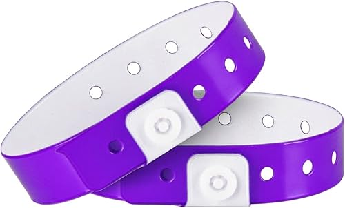 Miniatura 14 de Ouchan Pulseras de plástico para eventos, color verde neón, paquete de 500 pulseras de vinilo para fiestas