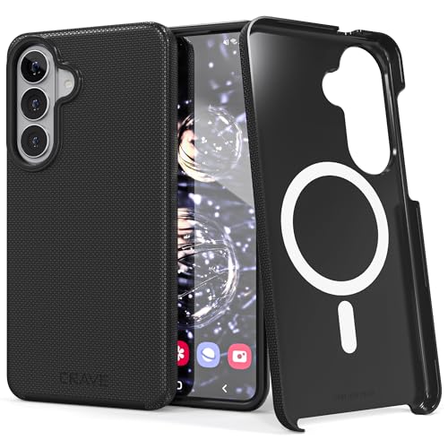 Image of Crave for Samsung Galaxy S26 Plus Case, Compatible with MagSafe Shockproof Protection Dual Layer Case for Samsung Galaxy S26 Plus (6.7 inch) - Black