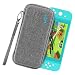 VUP Ultra Slim Carrying Case Fit for Nintendo Switch Lite, Portable Hard Shell Travel Case with Storage for Switch Lite & Accessories, 10 Game Cartridges - Grey