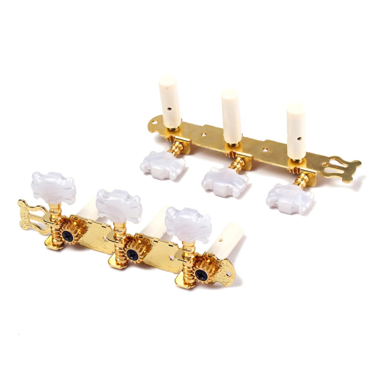 TOYANDONA 3paia Accordatore Chitarra Classico Con Meccaniche Testa Fiore Oro Tuning Pegs Per Chitarra Design Elegante e Resistente Facile Installazione