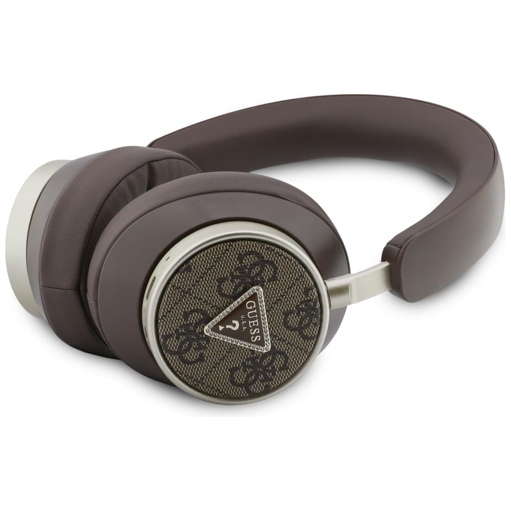 CG Mobile Guess 4G Triangle Logo Słuchawki nauszne Bluetooth ENC (brązowy)