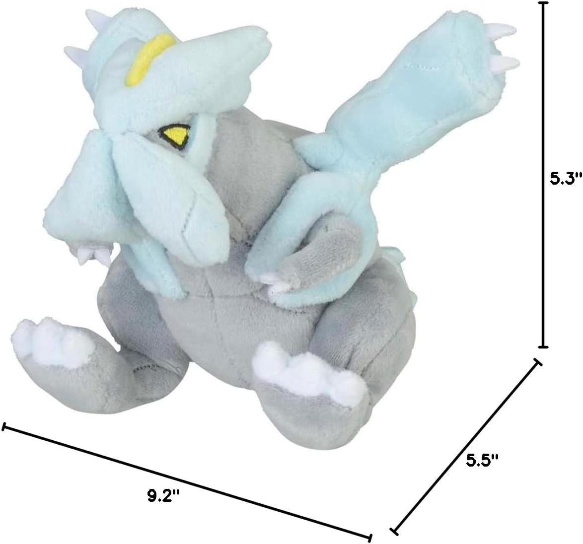Pokemon Center: Sitting Cuties: Kyurem Plush # 646 - Generation 5 - 6 In
