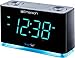 Emerson Smartset Alarm Clock Radio with Bluetooth Speaker with USB Port for iPhone/iPad/iPod/Android and Tablets, 1.4