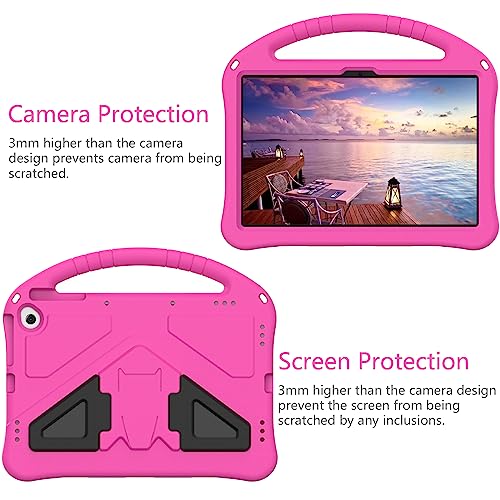 Coque Pixel Tablet 11 antichoc rose rouge légère avec poignée - 6
