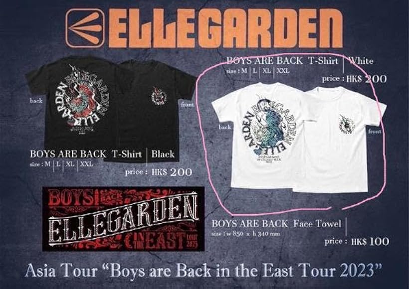 ELLEGARDEN アジアツアー限定 Tシャツ L 白
