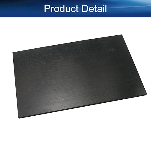 Miniatura 10 de Bettomshin Hoja POM de 9.84 pulgadas, hoja de placa de polioximetileno, 9.843 in x 7.874 in x 0.197 in de largo x ancho x grosor cuadrado negro para