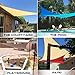 Windscreen4less 8' x 8' x 8' Sun Shade Sail Triangle Outdoor Canopy Cover UV Block for Backyard Porch Pergola Deck Garden Patio (Beige)