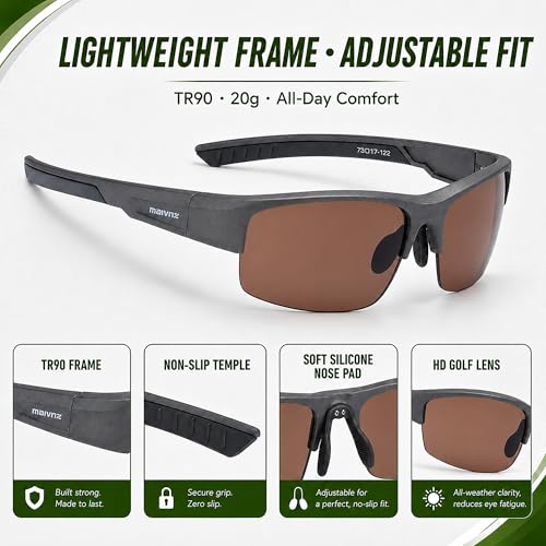 Image of maivnz Golf Sunglasses for Men Women, Golf Ball Finder Glasses, UV400