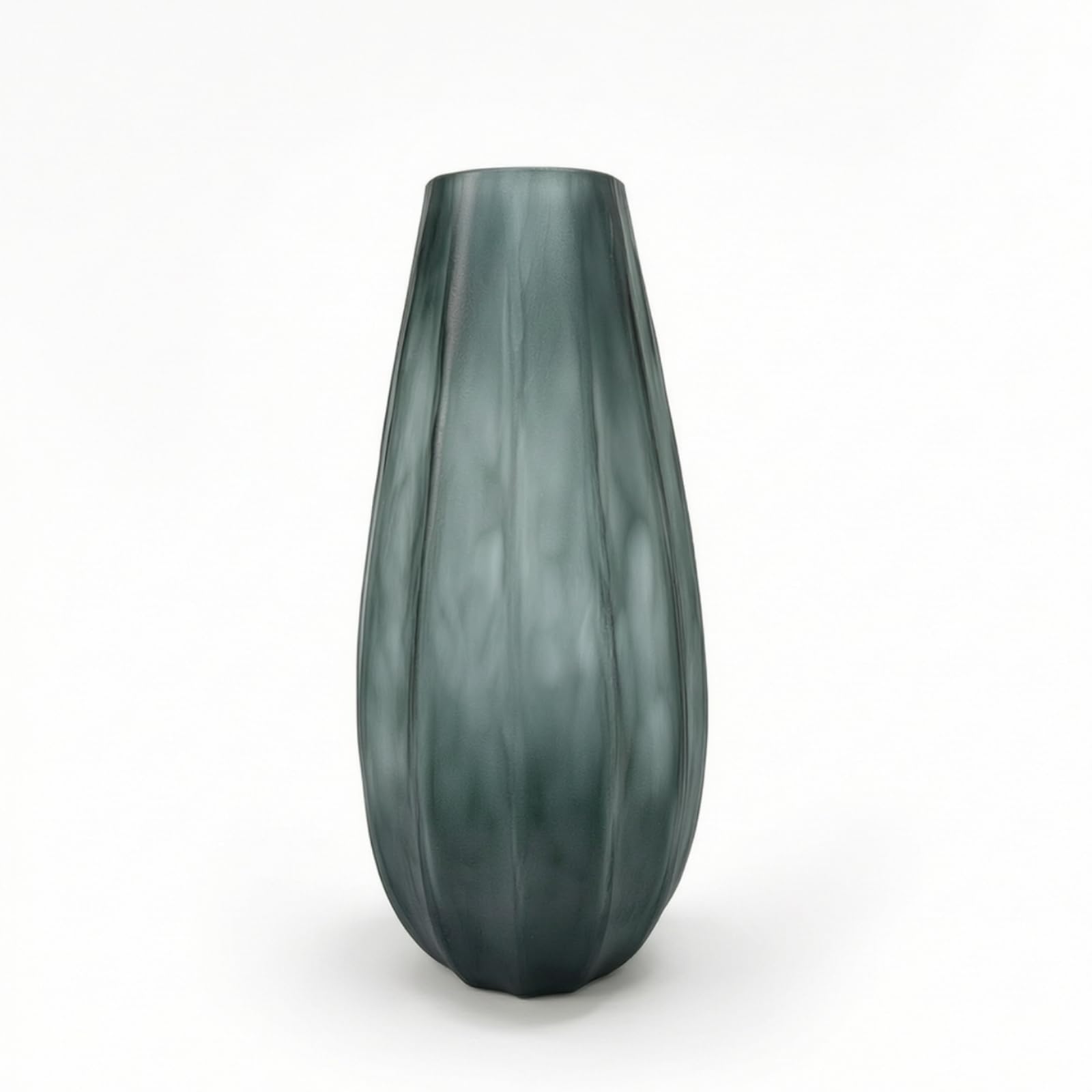 Colcolo Jarrón Grande Jarrón de Vidrio Florero Centro de Mesa Jarrón Decorativo con Grabado y Apariencia Moteada Que Aporta Elegancia Boca Amplia y Cuerpo, 15 35CM