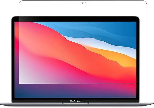 Tempered Glass Screen Protector for MacBook Pro 13 Inch M2 M1 2023-2016, MacBook Air 13 M1 2021-2018, Mac Pro 13 MA2338 A2289 A2251 A2159 A1706 A1708, Mac Air 13 A2337 A2179 A1932, No Bubble