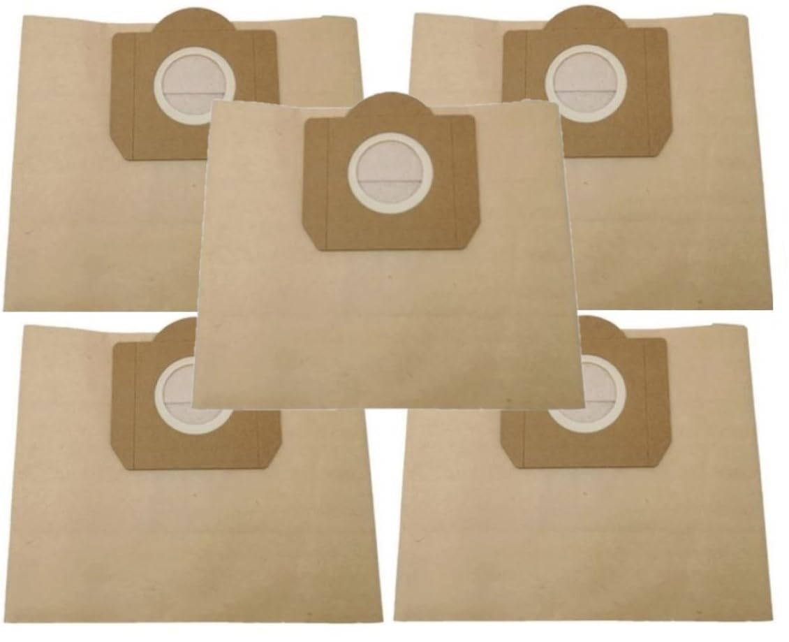 FIND A SPARE 5x Paper Dust Bags For B&Q Performance Power 1300W PP20 20L Wet & Dry Argos Guild GWD30 Vacuum Cleaner