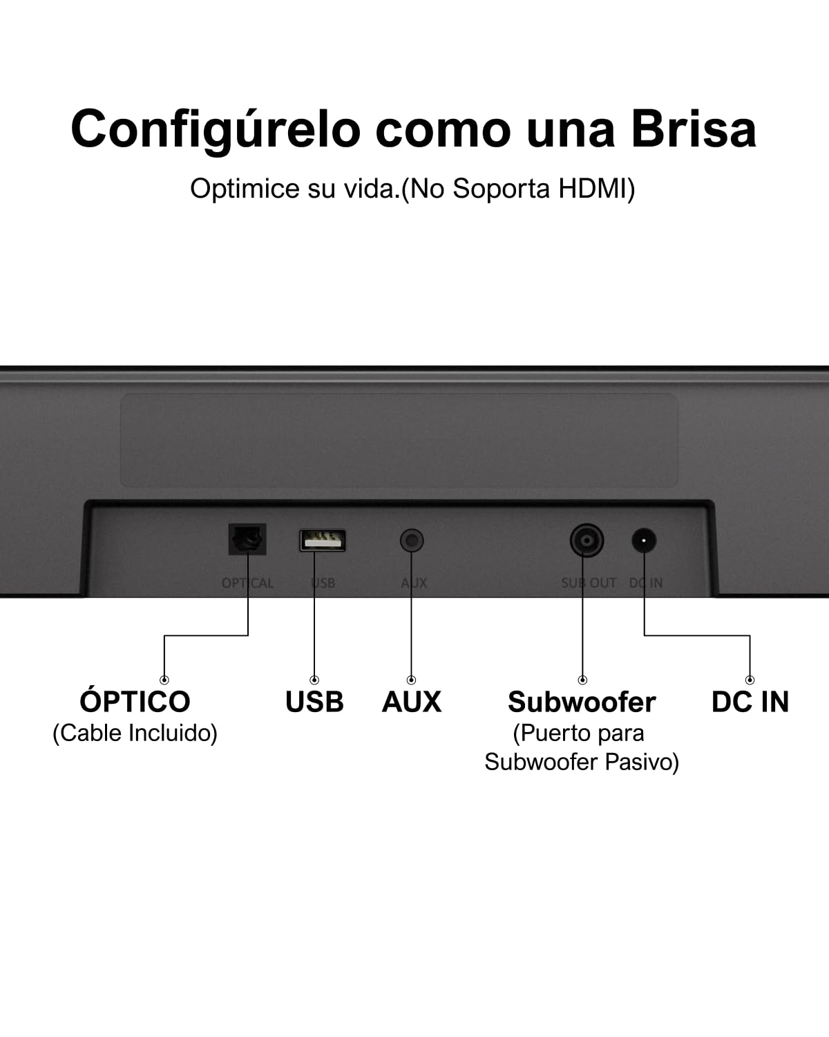 ULTIMEA 5.1ch Barra de Sonido TV, Soundbar y 2 Altavoces Surround, Control por Aplicación, Barra Sonido TV con Subwoofer, Barra de Sonido Bluetooth 5.3, Opt/AUX, Potencia Máxima de 250W, Aura A30