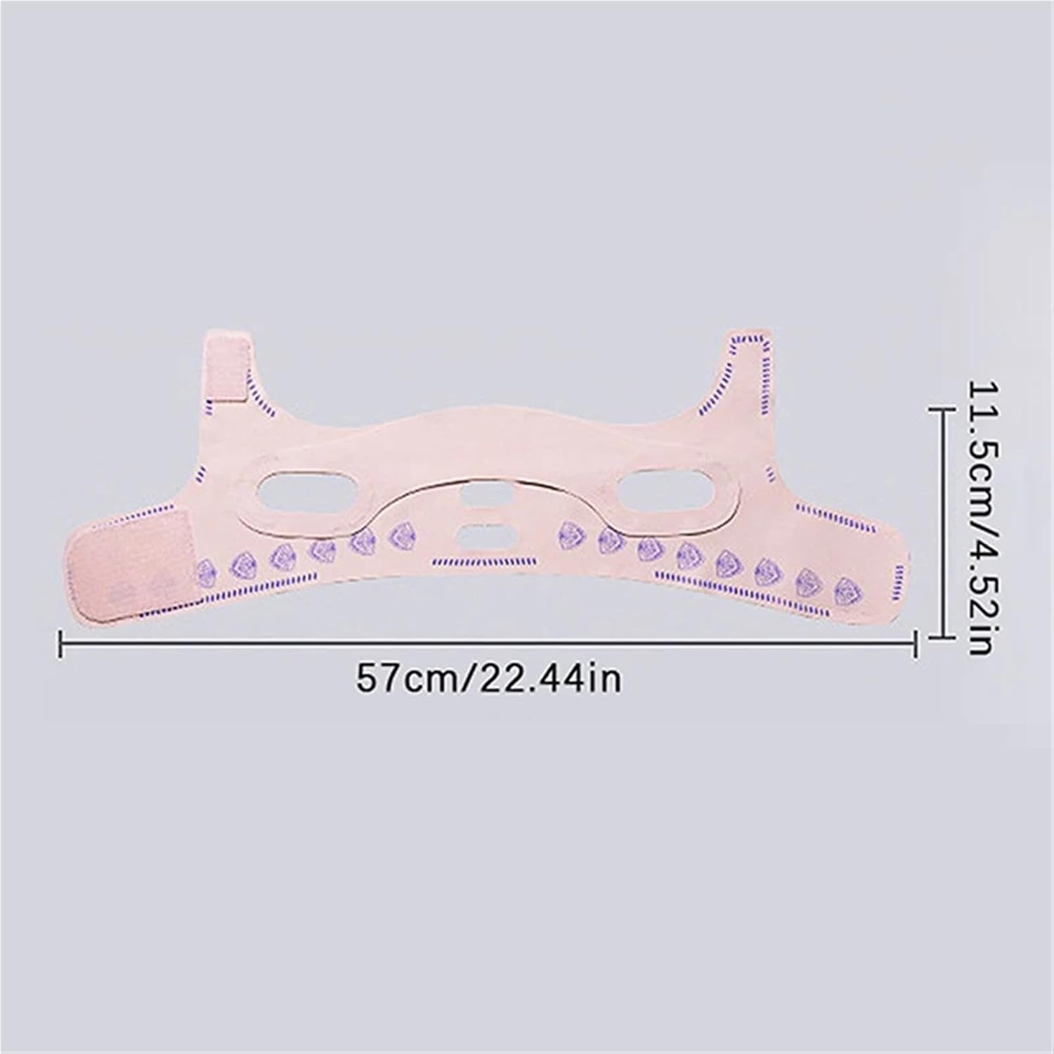 Facial Slimming Strap Double-deck Face Slimming Bandage Lifting Belt V Line Strap Double Chin Tightener Slim Facial Mask Tool(Pink)