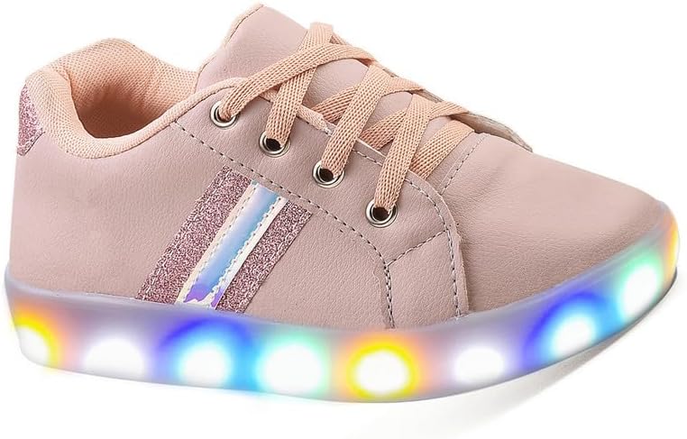 Tenis Infatil de Led Casual Meninas Confortavel Luzinha