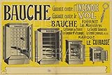 PostersAndCo ™ BAUCHE Coffre Fort Rwwa Poster/Reproduction HQ 40x60cm d'une Affiche Vintage/Ancienne
