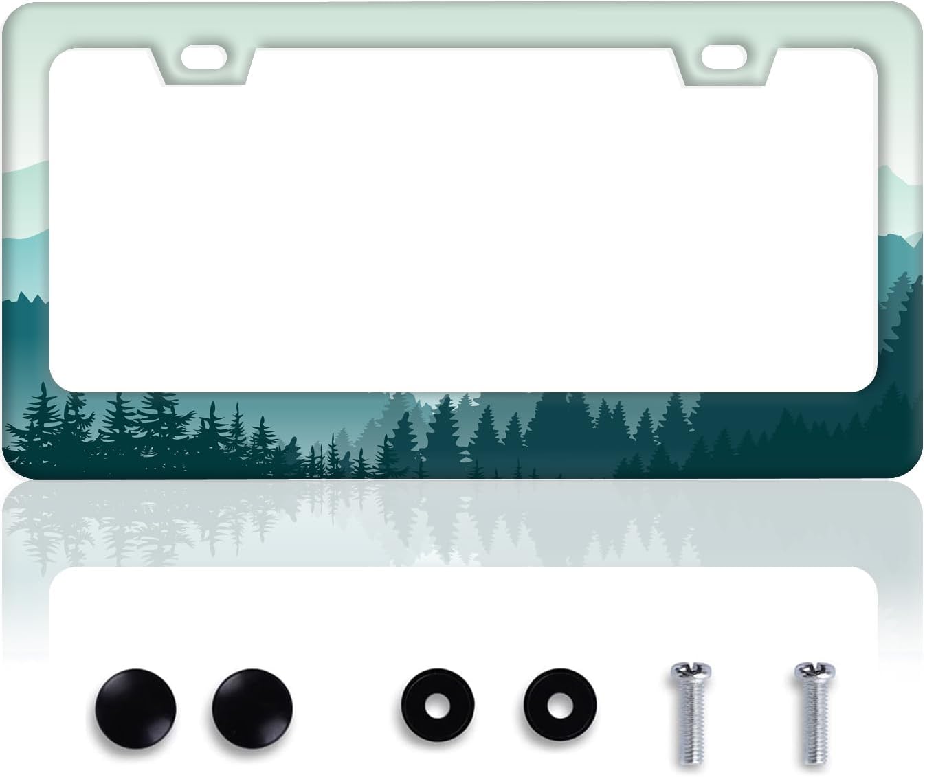 AKMASK License Plate Frames, Durable License Plate Covers