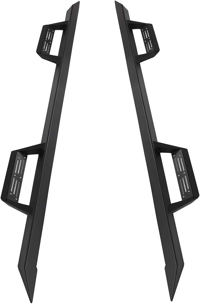 Aluminum+ABS Plastic Running boards & steps Side Step Nerf Bars For 99-16 For F-250 / F-350 SD CREW CAB B OE Style (2pcs Running Boards)