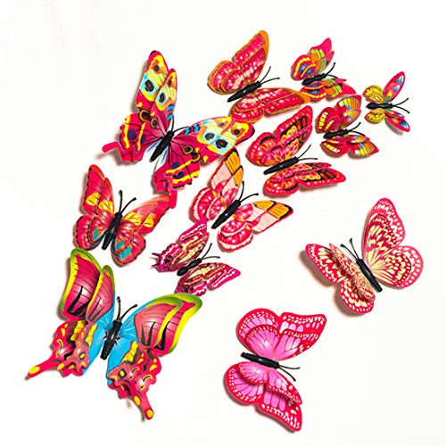 Image of Rangoli Butterfly Wall Stick or Magnet for Home, Office, Kids Room Decor Self Adhesive Removable PVC. Design-20