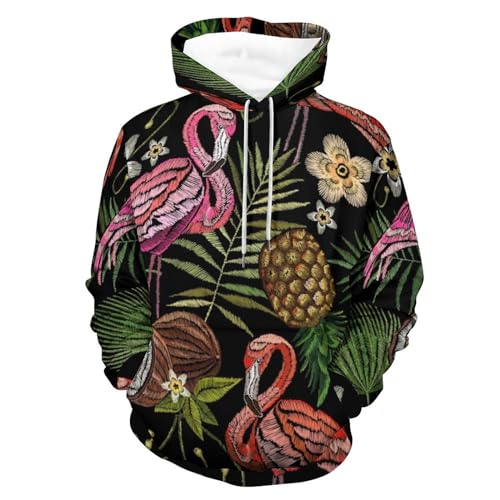 Sweats à capuche flamant rose rouge UMENG pour rester au chaud avec un style unisexe unique