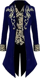 Apocrypha Mens Medieval Steampunk Tailcoat Victorian Prince Jacket Frock Coat