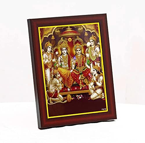 zig zag Lord Ram Darbar Photo Frame For Wall Table Size Small ( 6x8 inches, Acrylic Glass) image 5