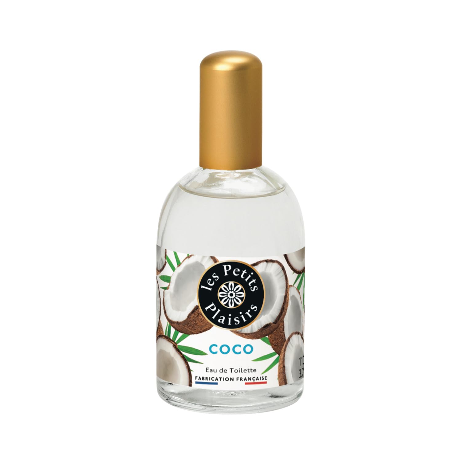 Parfum sensuel et fleuri au quotidien - LES PETITS PLAISIRS Eau de toilette Coco, format 110mL - Lot de 3