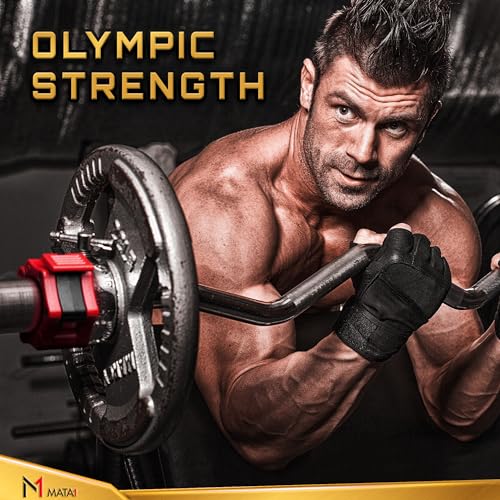 Mata1 Premium Olympic Barbell Clamps, Ultimate Locking Weight Clips for Weightlifting & Bodybuilding Training, Standard 2" / 5 cm Barbell Collars w/Quick-Release Mechanism - Image 6