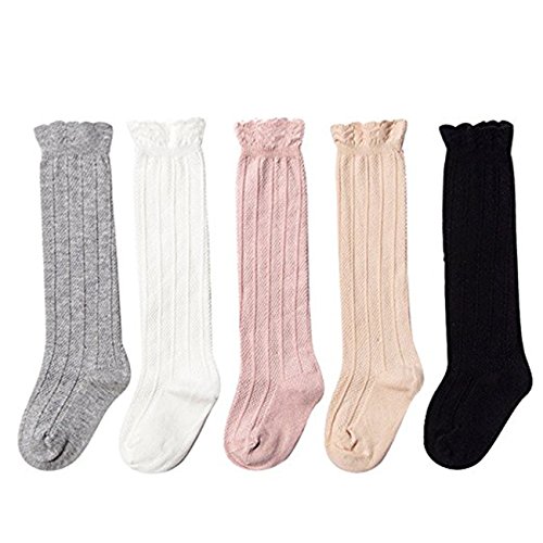 DRESHOW Baby Mädchen Kniestrümpfe Kleinkind Kleid Socken Baby Schleife...