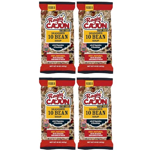 Seasoned Ten Bean Soup 16 oz Ragin Cajun (Pack of