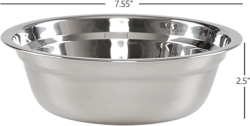 Miniatura 2 de Minekkyes Paquete de 4 cuencos de acero inoxidable para mezclar, cuencos de metal
