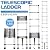 Telescopic Ladder, 10.5FT RIKADE Aluminum Telescoping Ladder with Non-Slip Feet, Portable Extension Ladder for Household and Outdoor Working, 330lb Capacity (3.2m/10.5FT)