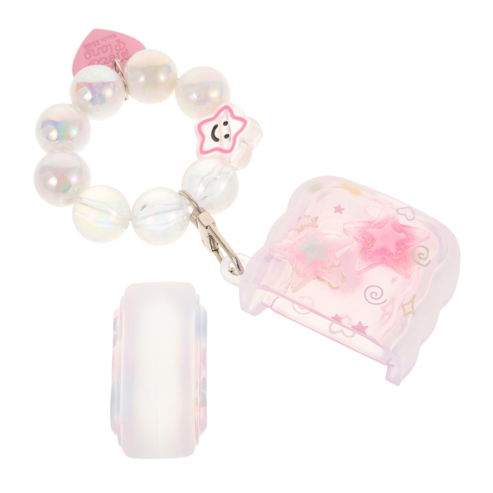 ARTIBETTER Estuche Elegante para Auriculares con Diseño De Flores Y Cuentas 5 Unidades Funda Protectora Resistente para Mujer